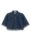 RHIANNON FRINGE DENIM SHIRT