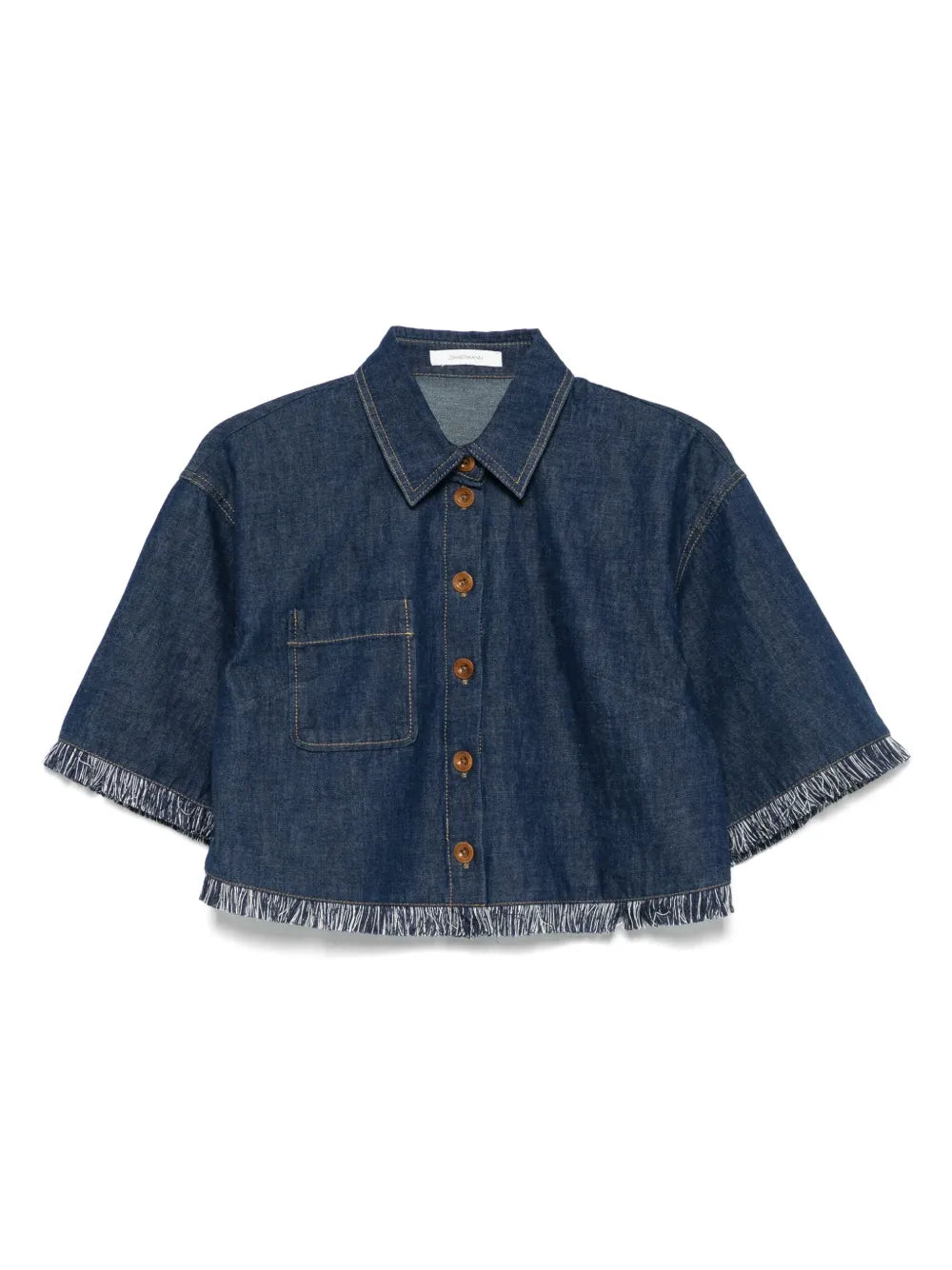 RHIANNON FRINGE DENIM SHIRT