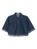 RHIANNON FRINGE DENIM SHIRT