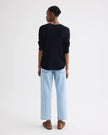 CROPPED MID RISE JEANS IN DENIM