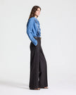 ISLA PANT IN SHINY SUPERSTRETCH WOOL