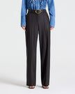 ISLA PANT IN SHINY SUPERSTRETCH WOOL
