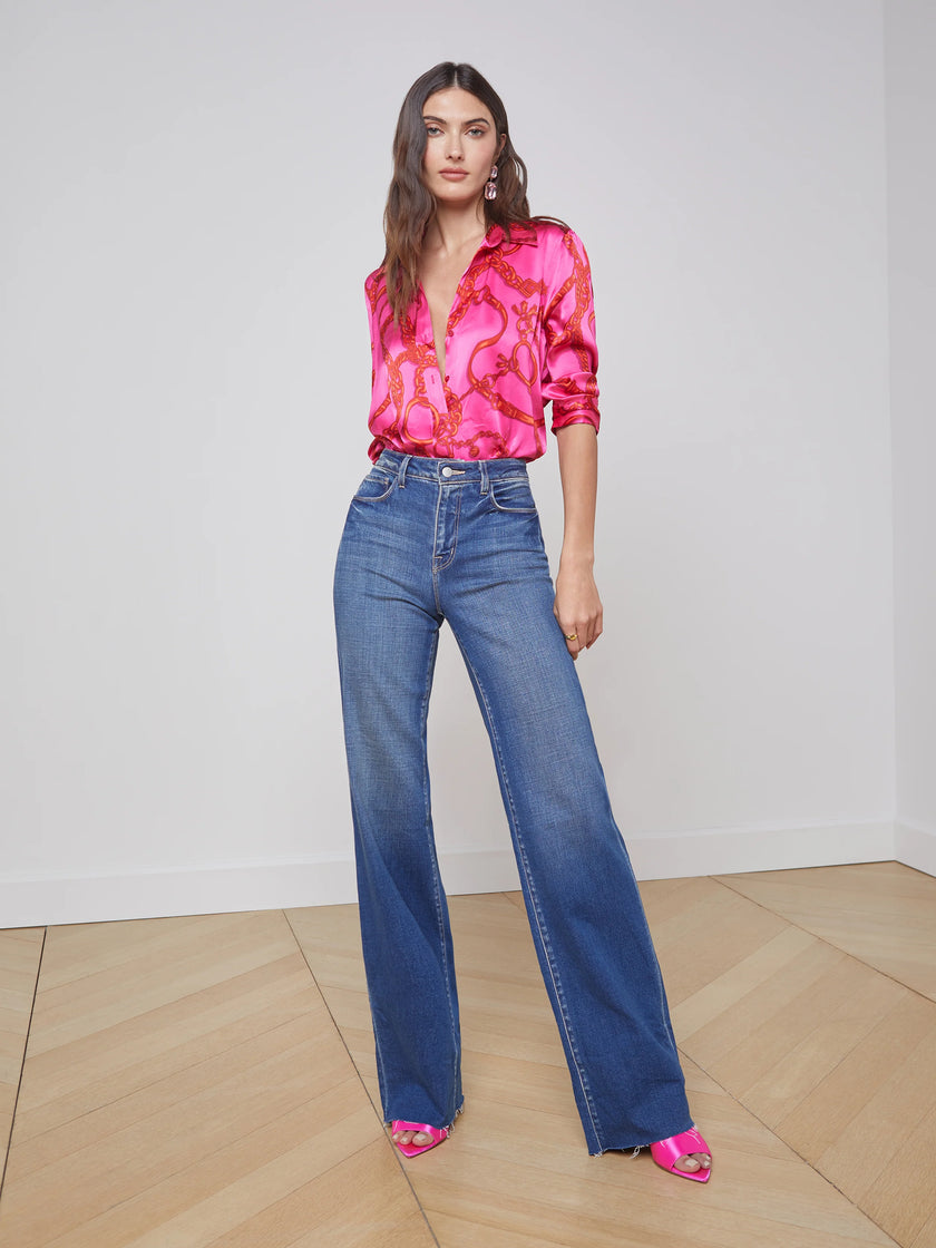 SCOTTIE HIGH RISE WIDE LEG JEAN