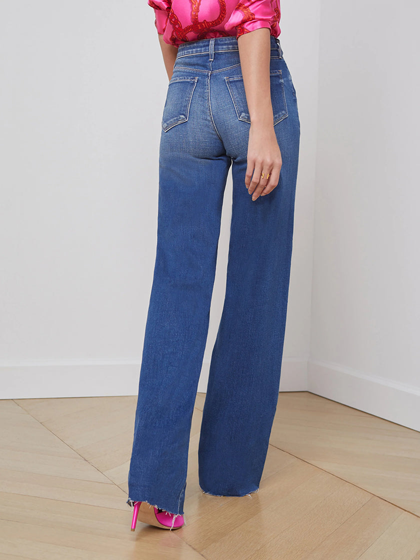 SCOTTIE HIGH RISE WIDE LEG JEAN