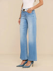 JOANNE LOW RISE WIDE LEG JEAN IN PACIFIC