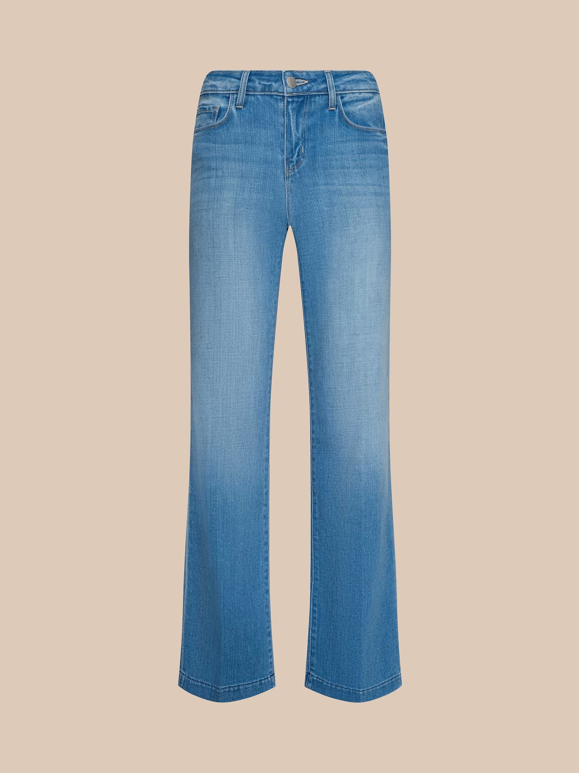 JOANNE LOW RISE WIDE LEG JEAN IN PACIFIC