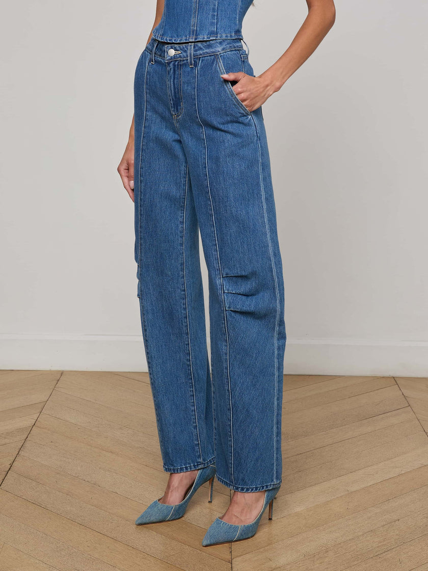 ZARA BARREL LEG JEAN