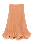 BALANCE FLUTTER MIDI SKIRT
