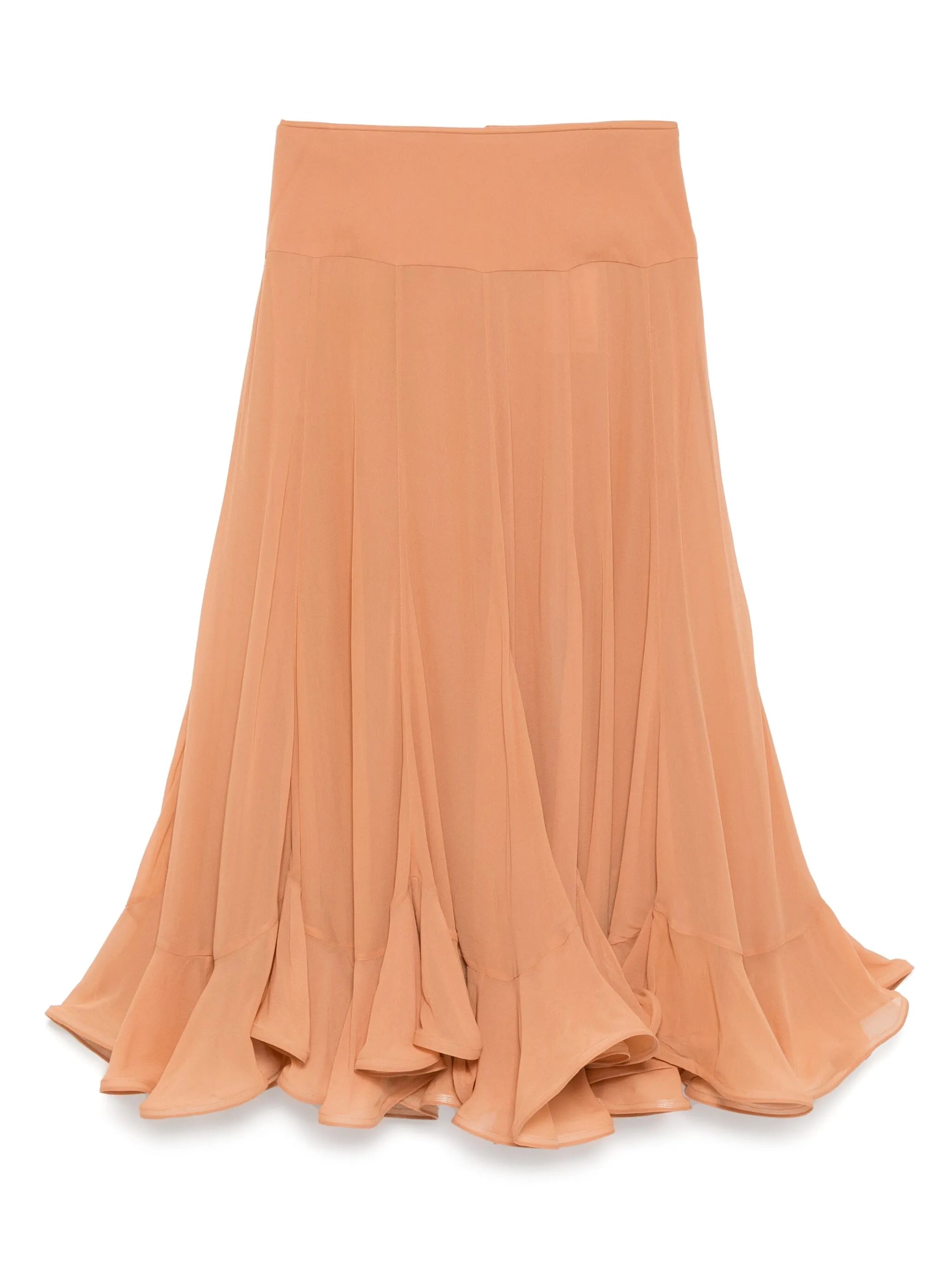 BALANCE FLUTTER MIDI SKIRT