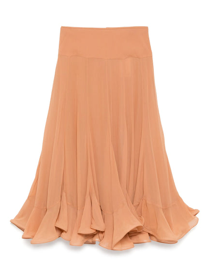 BALANCE FLUTTER MIDI SKIRT
