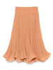 BALANCE FLUTTER MIDI SKIRT