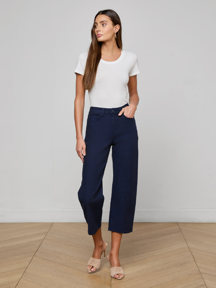 MALLIS BOW LEG JEAN IN SATURATED BLUE