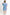 ABSTRACT LEAF SCALLOP VNECK DRESS