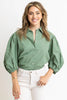 SOLID POPLIN BUTTON TOP