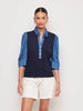 CAMDAM CONTRAST HENLEY TOP
