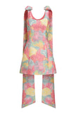 GITA SHERBERT FLORAL BROCADE MINI DRESS