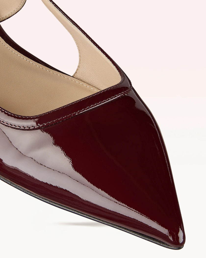 LUITA FLAT CHERRY LACQUER