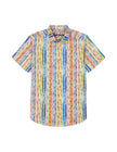 WALK THE LINE SHORT SLEEVE BUTTON DOWN SHIRT