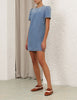 CRUSH EMBELLISHED DENIM DRESS