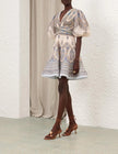 PLEATED MINI DRESS