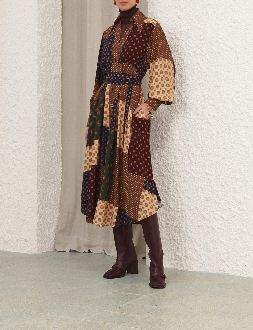 TUCK MIDI DRESS