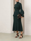 HYPNOTIC RIB MIDI SKIRT
