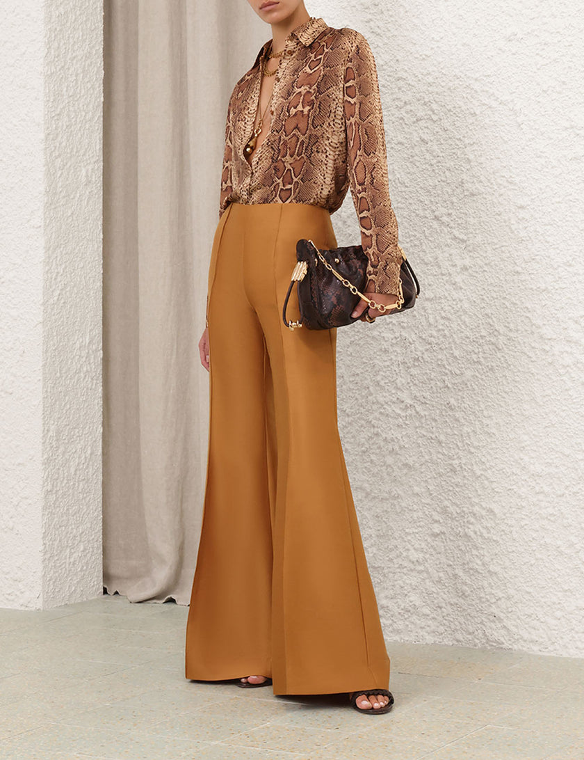 HYPNOTIC WOOL SILK SLIM FLARE