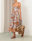 ASTER CORSET MIDI DRESS
