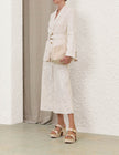 LUNA LACE BELTED BLAZER