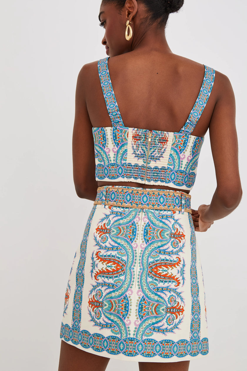 BLAZE MINI SKIRT IN CYPRESS EGRET