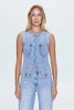 GIA FITTED COLLARLESS VEST