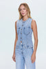 GIA FITTED COLLARLESS VEST