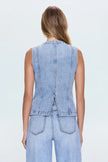 GIA FITTED COLLARLESS VEST