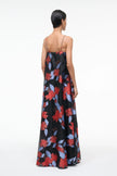 DELFINA DRESS NIGHT GARDEN JACQUARD