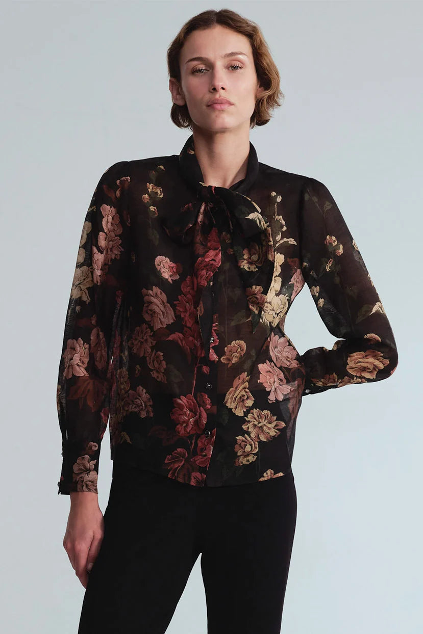 CHILLI BLOUSE IN MEADOWS BLACK