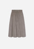 DRAWSTRING MIDI SKIRT IN WOOL CASHMERE
