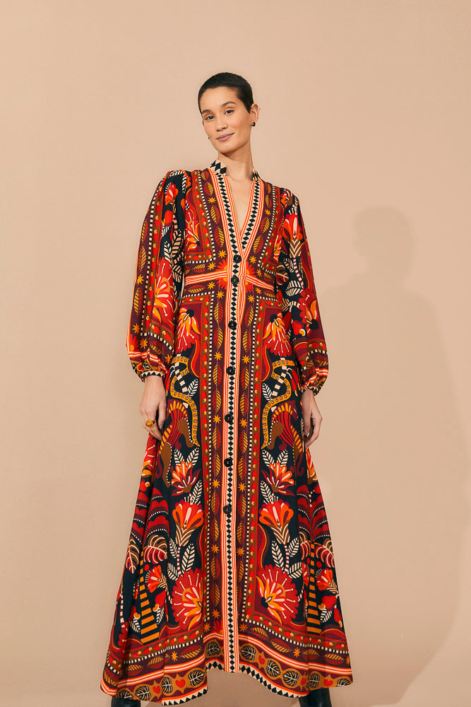 LONG SLEEVE MAXI DRESS