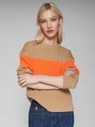 PULLOVER COLOR BLOCK SWEATER