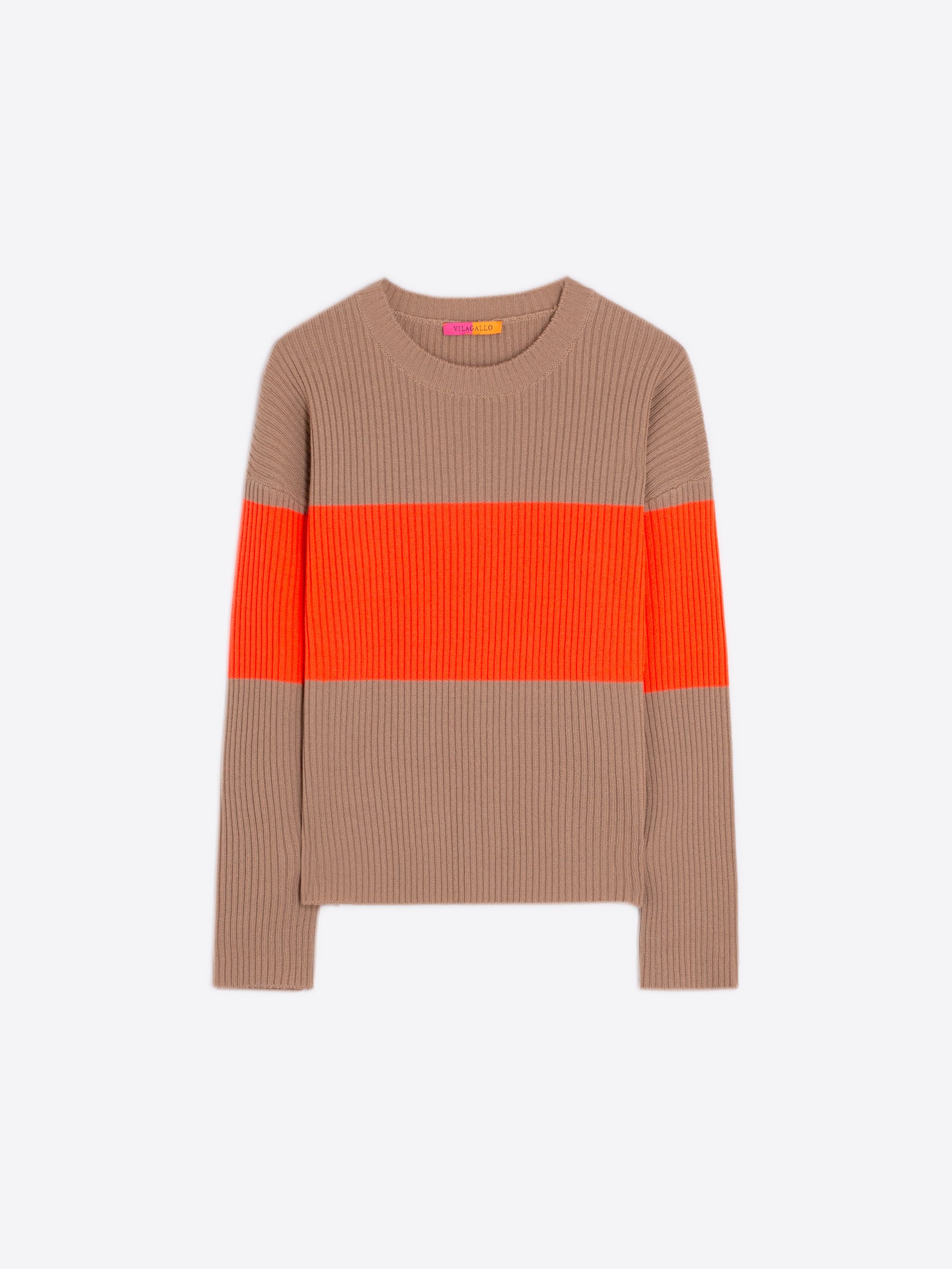 PULLOVER COLOR BLOCK SWEATER