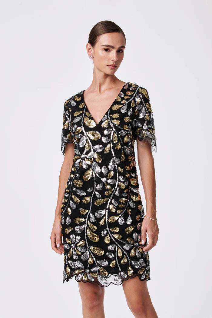 OBELLE 2 SEQUIN MINI DRESS