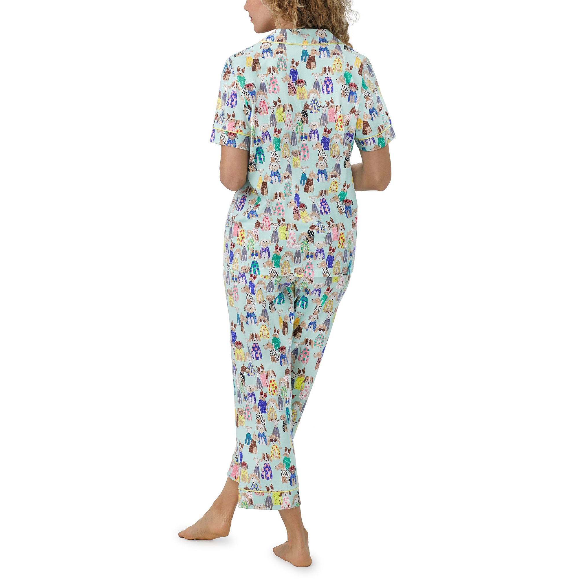 SHORT SLEEVE CROPPED PJ SET