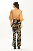 LANEY CHARMEUSE FEATHER TOP