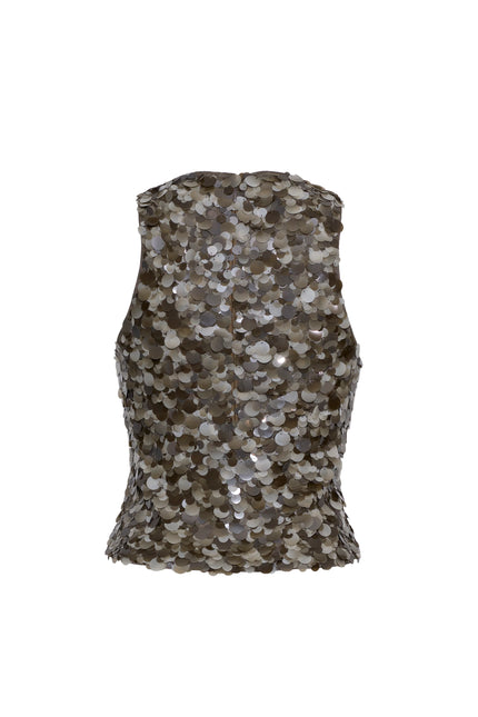 SENZA TOP INTAUPE PALETTE SEQUIN
