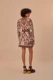 GLAM TAPESTRY KNIT WRAP DRESS