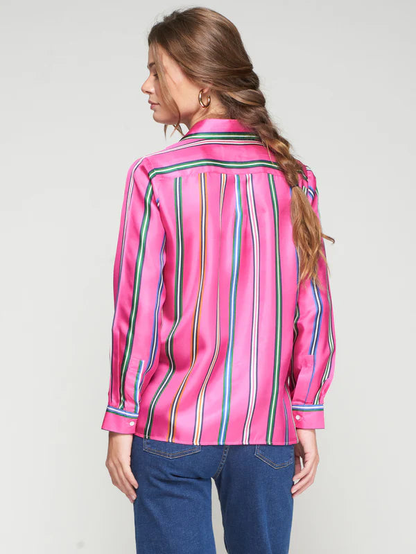 TEA VERTICAL STRIPE SHIRT