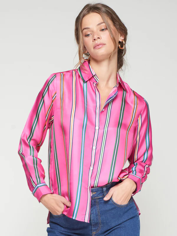 TEA VERTICAL STRIPE SHIRT