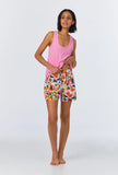 LUCIA KNIT TANK WOVEN COTTON POPLIN BOXER PJ ET