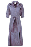 LONG LANIE DRESS IN WEATHERCLOTH