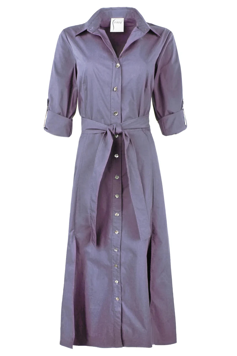 LONG LANIE DRESS IN WEATHERCLOTH