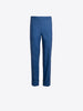 STRAIGHT BLUE TROUSERS WITH ROLLED HEM